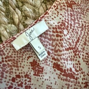 Joie 100% Silk Short Sleeve Top